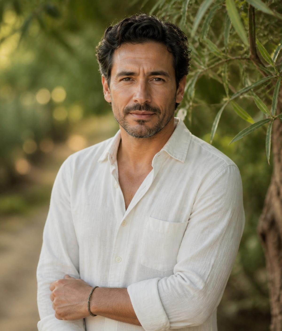 Hombre adulto con presencia natural y vital